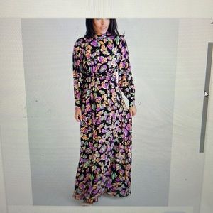 Karlie - Ditzy Floral Poplin Ruffle Dress cut out sides